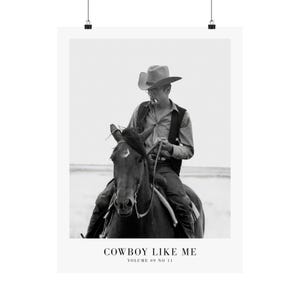 Cowboy Like Me Print | Girly Wall Art (Digital Download) 18″ x 24″