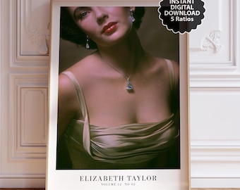 Elizabeth Taylor-låtaffisch | Musiktryck | Utskrivbar väggkonst | Digital nedladdning, tryck hemma | Taylor Showgirl-konst