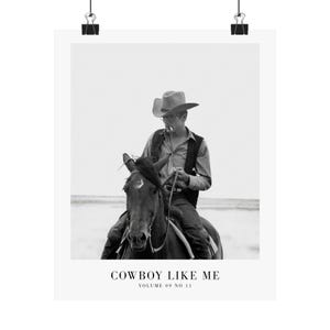 Cowboy Like Me Print | Girly Wall Art (Digital Download) 9" x 11"