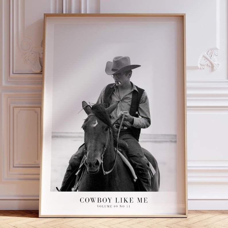 Cowboy Like Me Print | Girly Wall Art (Digital Download) image 1