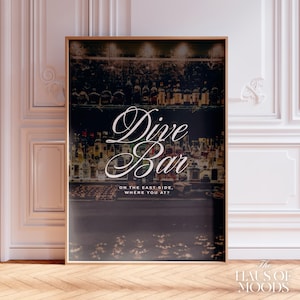 Delicate poster | Rep-poster | Minimale Taylor-poster | Duikbar aan de East Side