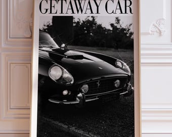 Getaway Car Print | Rep Song Poster | Wall art for room | Subtle Aesthetic Home Decor