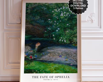 Fate of Ophelia Song Poster | Music Print | Printable Wall Art | Digital Download Print at Home | Taylor Showgirl Art