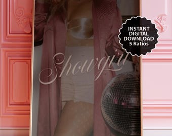 Showgirl Poster | Vintage Bar Cart Print | Subtle Taylor Lyric Inspired Wall Art (Digital Download)
