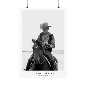 Cowboy Like Me Print | Girly Wall Art (Digital Download) 24″ x 36″