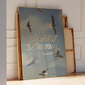 Poster Wildest Dreams / Poster dell'album / Arte murale / Arte murale preppy / Poster della canzone Wildest Dreams