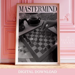 Mastermind Print: Midnight Era, Retro Dorm Decor (Digital Download)