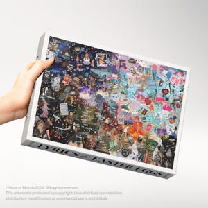 Taylor The Eras Jigsaw Puzzle, Lyrics & Easter Eggs Puzzle (1000, 500) Eras Music Fan Gift,Puzzle Gift for Her, Music Gift, Concert Fan Gift image 3