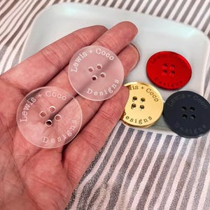 Personalized Crochet Tags, Crochet Labels, Knit Tags, Knitting Tags, Handmade Buttons, Wooden Buttons
