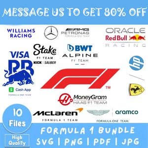 Formula 1 SVG  Formula One Teams Logo Formula One Logo Formula 1 Partner F1 Logo SVG F1 Teams PNG Racing Logo Bundle