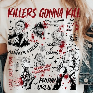 Retro Halloween Killer png, Horror Movie Png, Horror Halloween Sublimation, Scary Movie Png, Horror Png, trendy halloween 2025 png