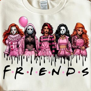 Pink Thug Life Horror Friend Png, Halloween Vibes Png, Friends Horror Movie Png, Girls Movie Killer Png, Scary Halloween Png
