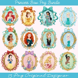 Coquette Mirror Princess Png Bundle, Coquette Cartoon Png, Princess Coquette Bow Png, Family Trip Png, Princess Bow Png, Cartoon 2025 png