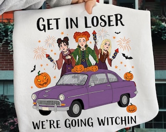 Get In Loser We Are Going Killing Png, Halloween Horror png, Retro Halloween png, Witches Character Png, Retro Halloween Png