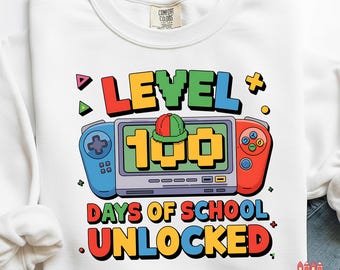 PNG de Gamer 100 Dias de Aula, Camiseta de desenho animado 100 Dias de Aula PNG, Feliz 100 Dias de Aula PNG, Escola PNG, Desenho animado de menino e menina PNG
