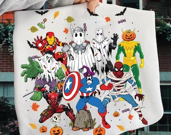Halloween Superhero Movie Png, Halloween Boy Png, Spooky Season Png, Trick Or Treat Png, Halloween Superhero, Halloween ghost png