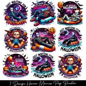 Horror Waiting for Halloween Like Png, Horror Characters Png, Horror Killers Png, Halloween Png, Retro Halloween Png, Scary Movies Png