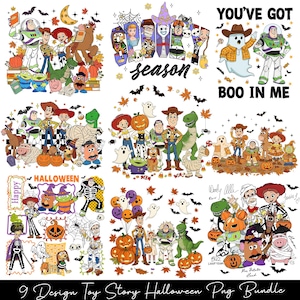 Retro Toy and Friends Halloween png bundle, Friend Trip Halloween Png, Spooky Season Png, Trick Or Treat Png, Fall Png, Family Vacation Png