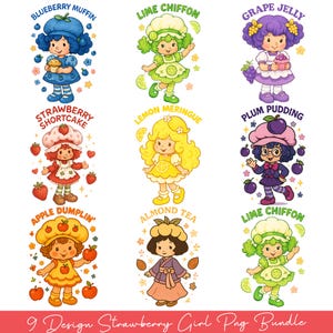 Strawberry and Friends Png, Coquette Bows Png, Berry Sweet Girl Cartoon Kids, , Holiday 2025 Vibes, Cartoon Strawberry Character 80s Png