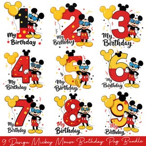 Mouse Birthday Kid Png, Cartoon Birthday Png, Birthday Boy Png, Happy Birthday Png, Birthday Mouse Png, Custom Birthday Png