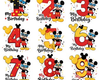 Mouse Birthday Kid Png, Cartoon Birthday Png, Birthday Boy Png, Happy Birthday Png, Birthday Mouse Png, Custom Birthday Png