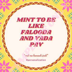 Mint to Be サイン - インドの結婚式、パーティー、イベントのサイン/製品 *カスタマイズ可能* *デジタル*