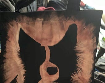 Bowie bag bleach art