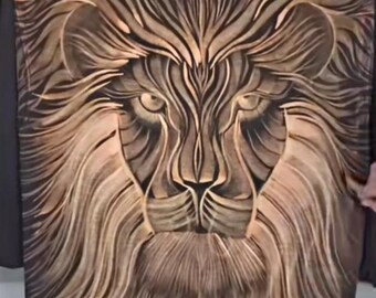 Lion hoodie bleach art