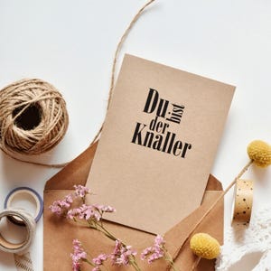 Cartão postal, cartão de felicitações, "Você é incrível", cartão de design, impressão artística, papelaria