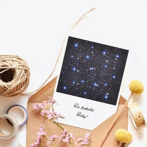 Postal, tarjeta de felicitación, "¡Brillas, nena!", tarjeta de diseño, impresión artística, papelería, regalo