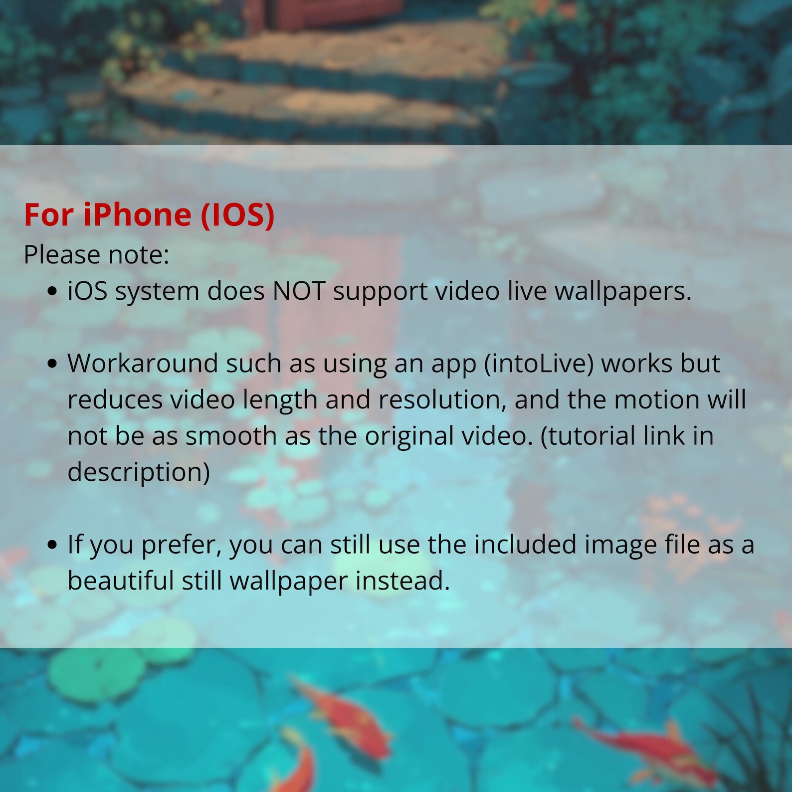 Anime Live Wallpaper | Studio Ghibli Inspired Magical Koi Pond Animated ...