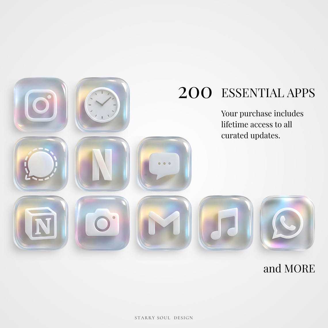 232 Liquid Glass App Icons for Ios & Android | 3D Glassmorphism ...
