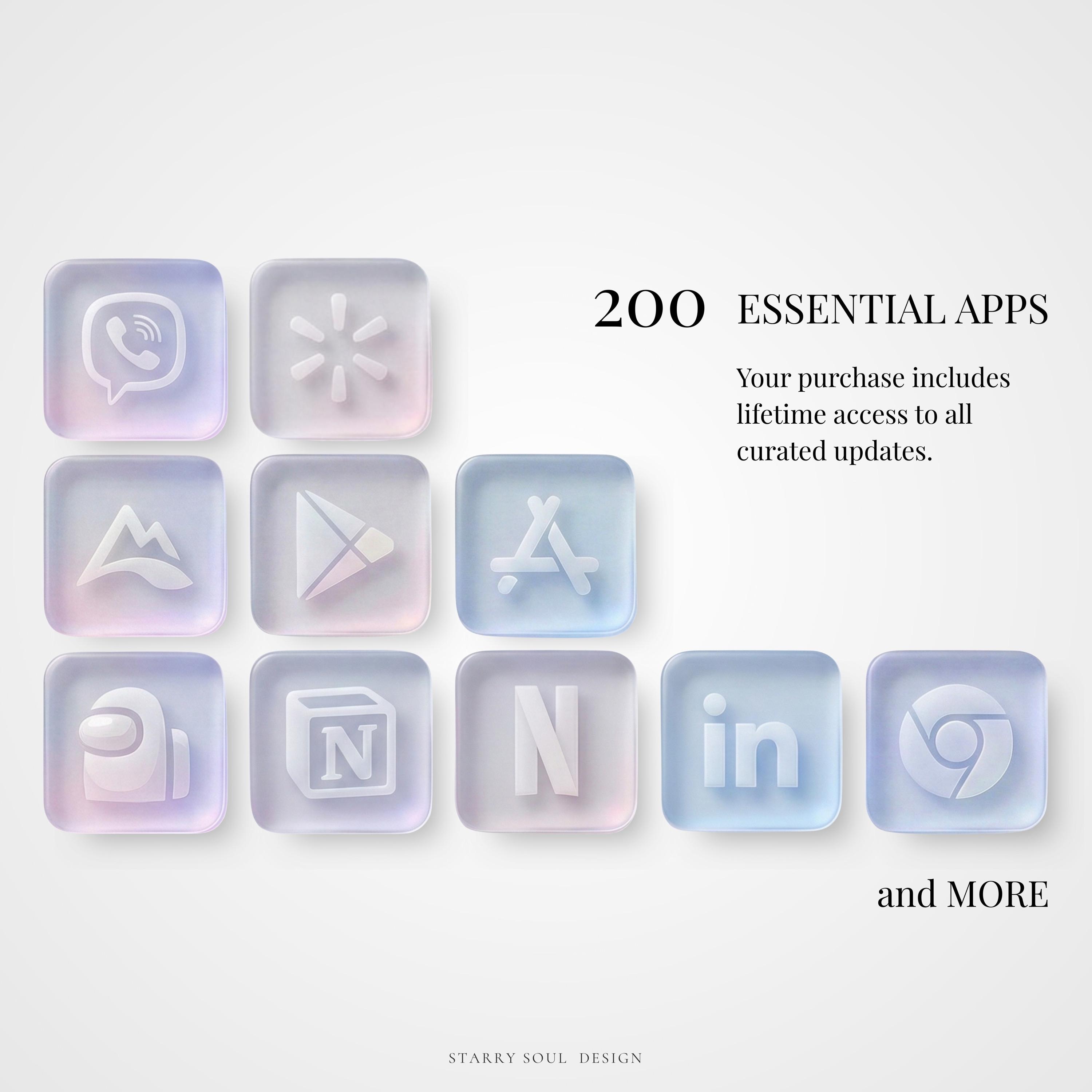 Aurora Liquid Glass App Icons for Ios & Android | 3D Glassmorphism ...