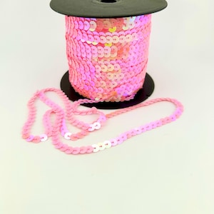 Red Single Sequin Trim (6mm)