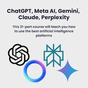 AI Platform Masterclass: ChatGPT, Meta AI, Gemini, Claude, Perplexity.