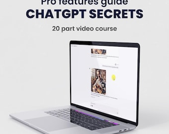 ChatGPT-geheimen: gids met professionele functies. 20-delige videocursus.