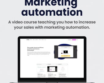 Marketingautomatisering. Een videocursus waarin je leert hoe je je omzet kunt vergroten met marketingautomatisering.