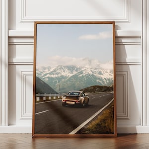 Retro Porsche Wall Art Old Money Porsche Poster Car Esthetic Wall Decor Vintage Porsche Printable Wall Decor