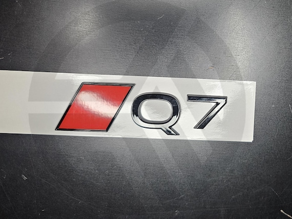 MCK Auto Badge Q3 Noir Brillant Avant Arrière Aile – Emblème Autocollant Tuning Audi Q3