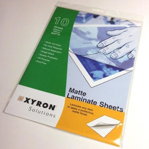 Xyron 片面 A4 (229 mm x 305 mm) マットラミネートシート (10)