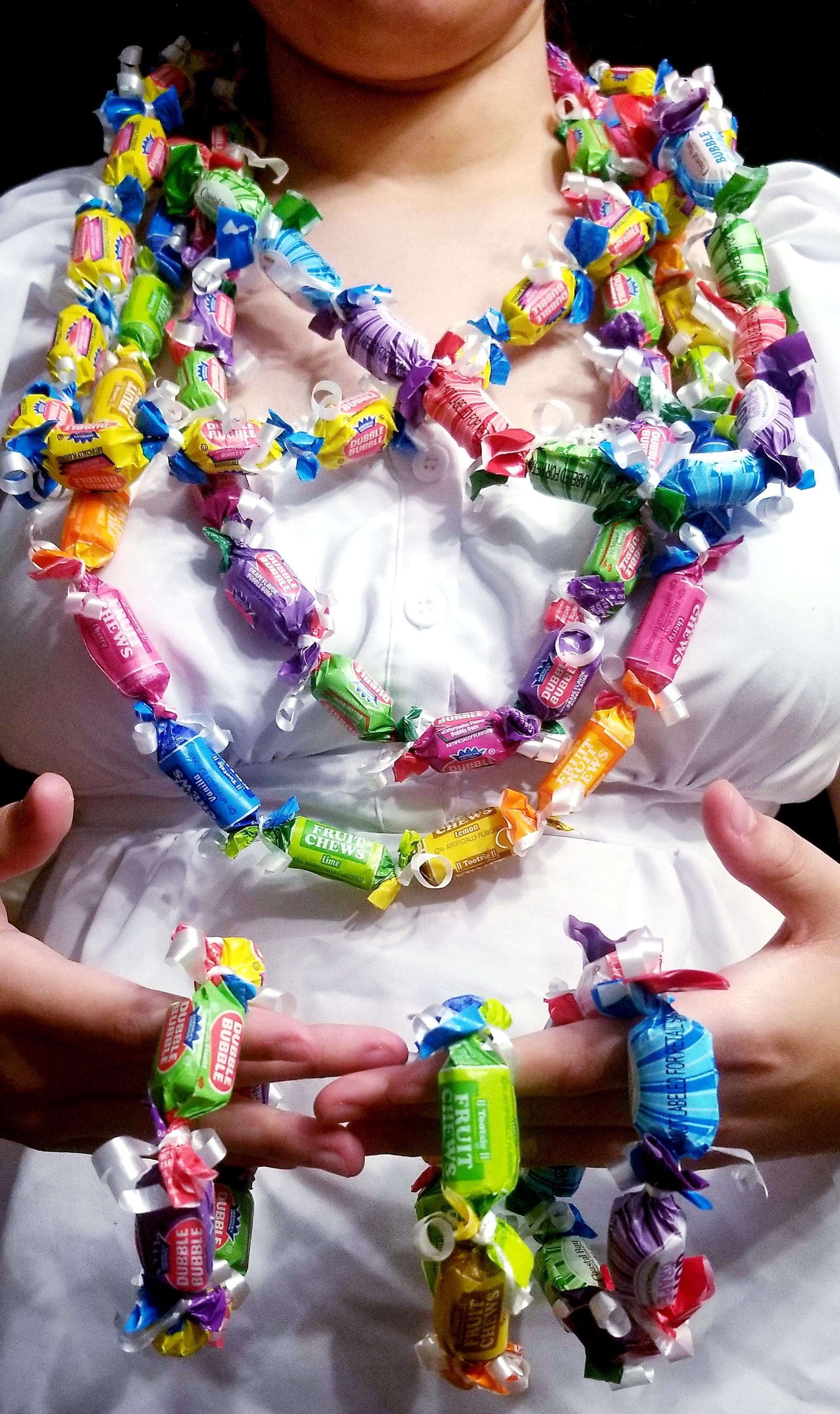 Candy Lei / 3 Candy Necklace / 3 Candy Bracelet / Graduation