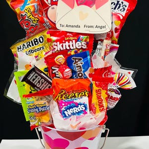 Valentine Candy Bouquet, Girls Valentine Candy Bouquet, Candy Bouquet, Kids Candy Bouquet, Boys Candy Bouquet, Valentine Gift, Couple Gift
