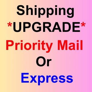 Shipping Upgrade Priority or Express