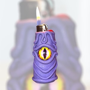 Custom Lighter Case | Handmade Polymer Clay Lighter Cover | Personalized Sculpt, Colors & Details | Unique Custom Gift