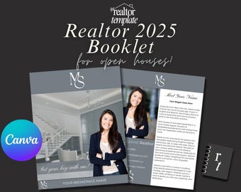Real Estate Realtor Booklet | Open House Presentation | Listing Presentation | Listing Brochure | Realtor Highlight Brochure | Farming