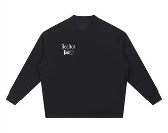 Knitted Round Neck Oversize Sweatshirt