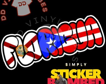 FLORICUA Sticker: Puerto Rican Florida Pride Decal