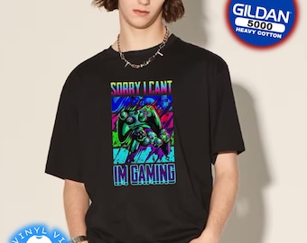 I Can't I'm Gaming-T-shirt: uniseks gamer-T-shirt