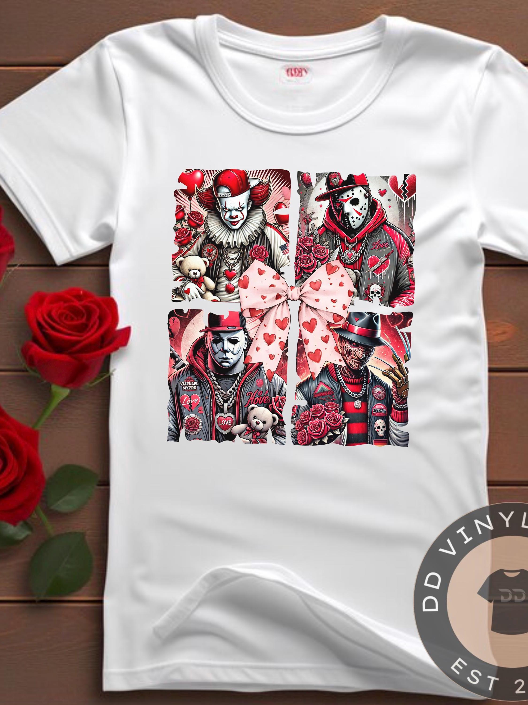Horror Movie Valentine's Day T-shirt: Gothic Scary Love Tee - Etsy