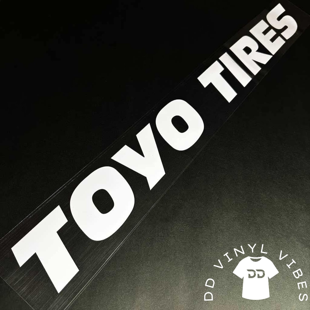 TOYO TIRES Racing Sticker, Decal Sticker, Sticker for Windshield ...